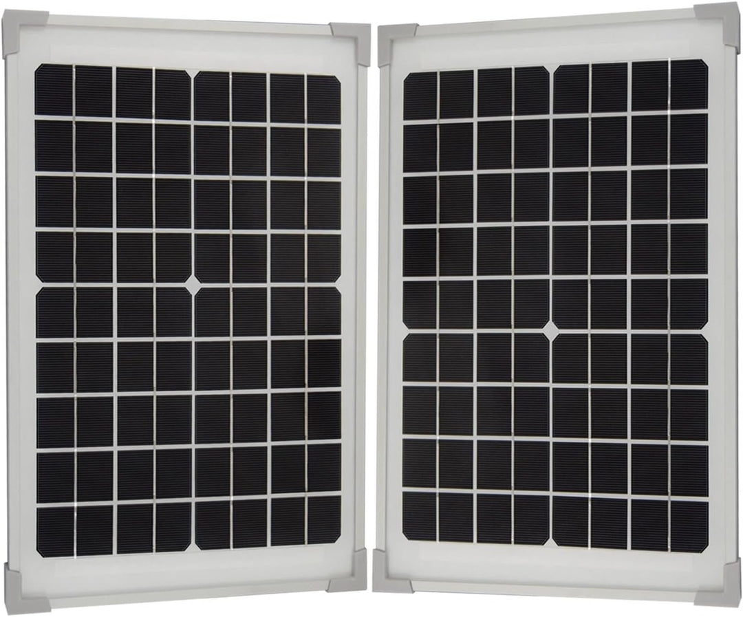 Agora-Tec® 20W-BL-Li Beleuchtete Solar Teichpumpe 20 Watt monokristallin mit Lithium-Fe Akku und 6 F