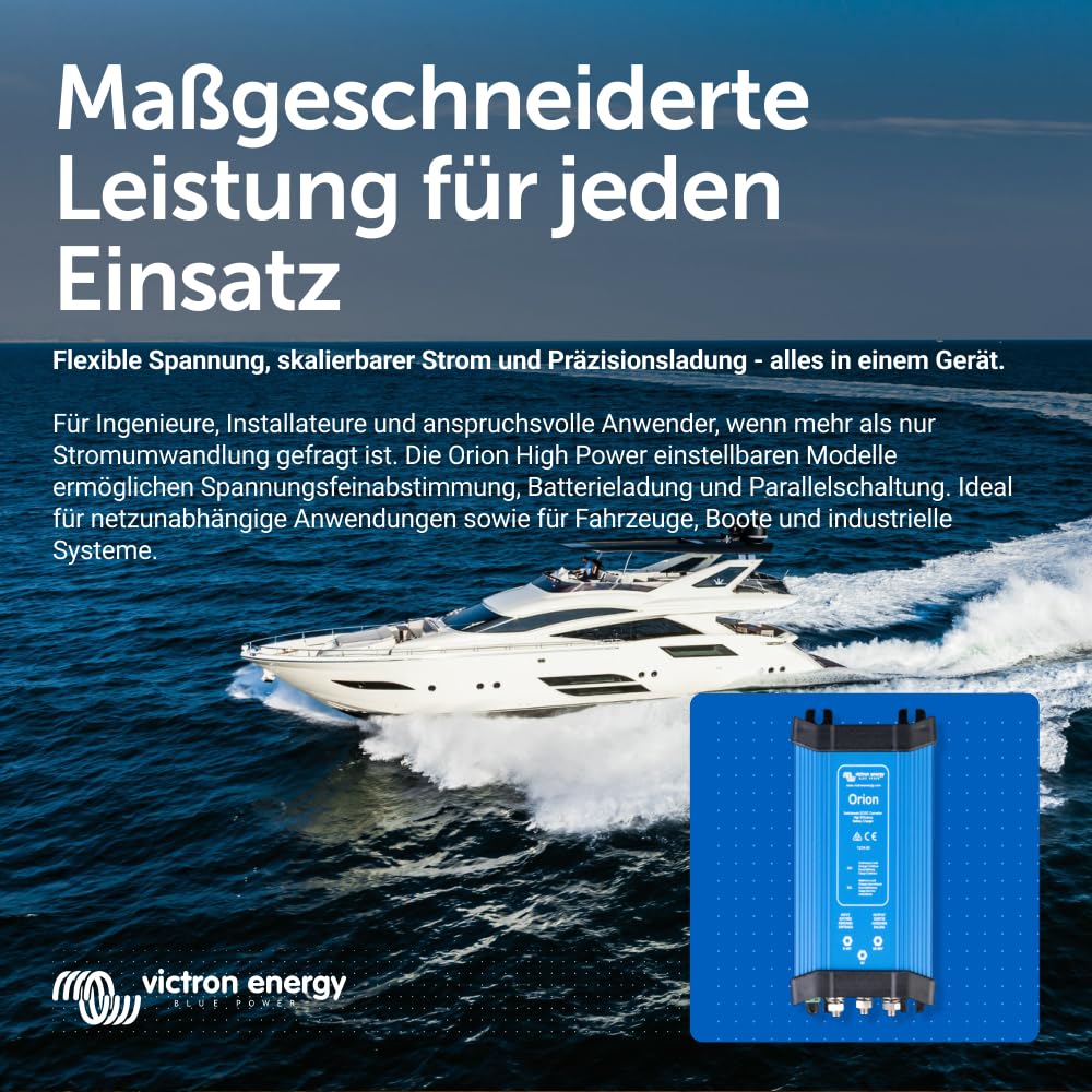 Victron Energy Orion IP20 12/24-Volt 20 Amp DC-DC Konverter Nicht isoliert, Hohe Leistung 12/24-Volt