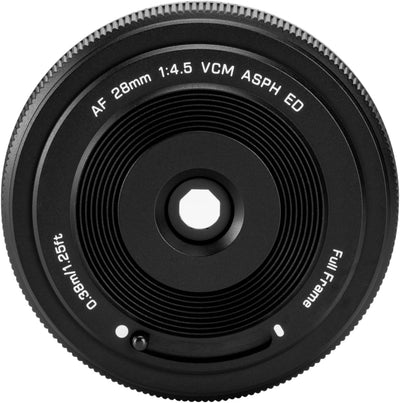 VILTROX 28mm f4.5 Pancake Objektiv für Sony E, Autofokus 28mm f/4.5 FE Chips-Size Ultra-Thin Full Fr