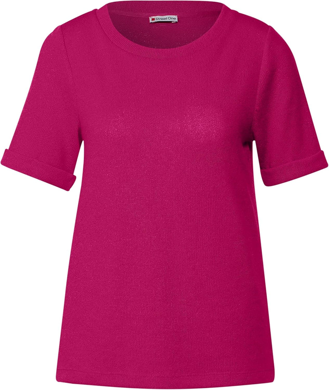 Damen Strukturmix T-Shirt 38 Nu Pink, 38 Nu Pink