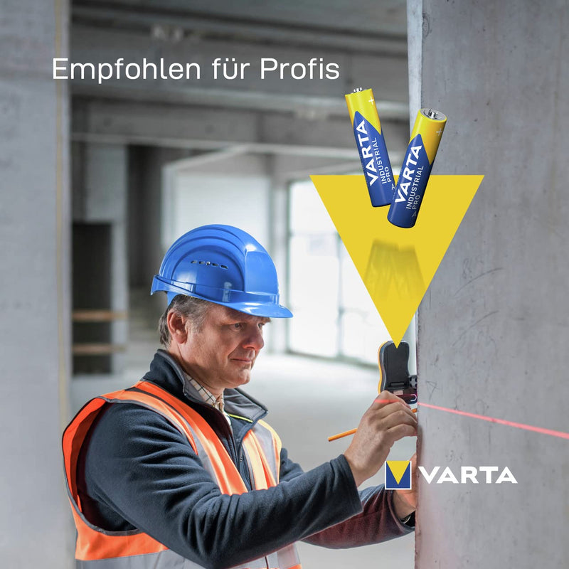 VARTA Batterien AAA, 40 Stück, Industrial Pro, Alkaline Batterie, 1,5V, Vorratspack, Made in Germany