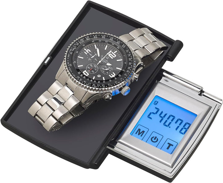 Rosenstein & Söhne Taschenwaage: Digitale Taschen-Feinwaage, Touch-Display, bis 300 g, auf 0,01 g ge