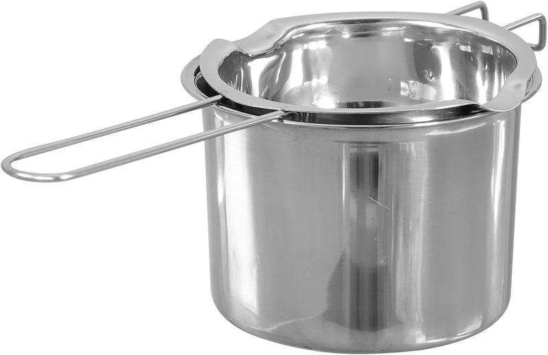 Yardwe 1 Satz Schmelztiegel Doppelkessel Edelstahl Schokoladen-Fondue-Topf Kerzenwärmertopf Schmelze