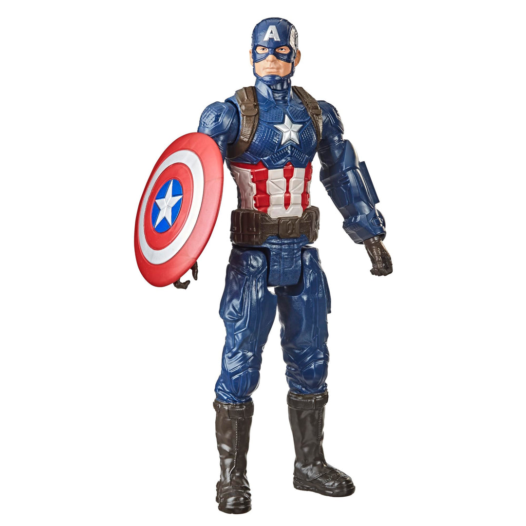 Marvel Avengers Titan Hero Serie Captain America, 30 cm grosse Action-Figur, Spielzeug für Kinder ab
