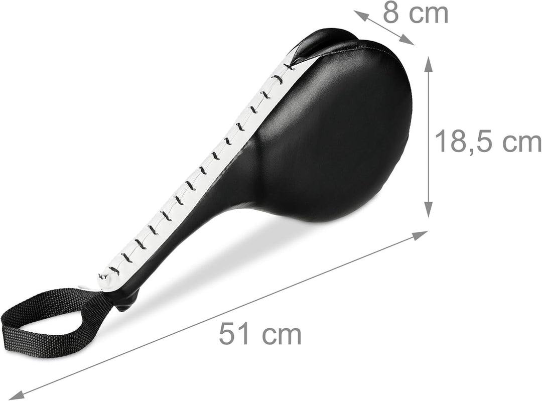 Relaxdays Taekwondo Handpratzen 2er Set, Doppelschlagpolster, Kick Pad, Kampfsport, H x B x T: 51 x