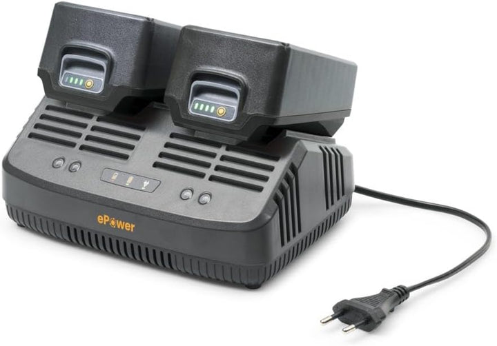 Alpina STIGA Doppelstandard-Ladegerät C 215 D 20 V, Ladestrom 2 Ah, Eurostecker