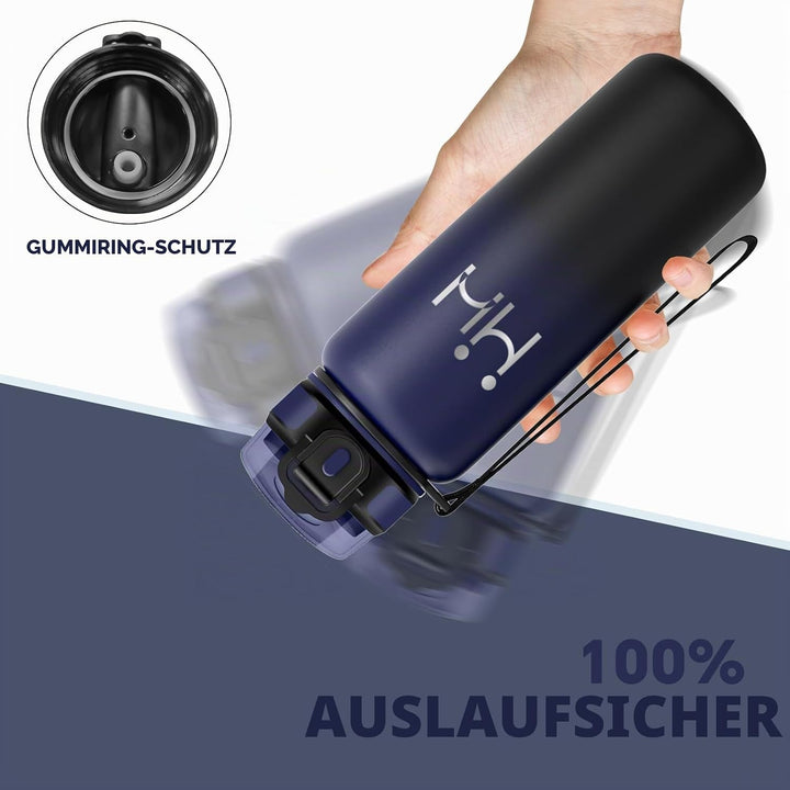Trinkflasche Edelstahl - Auslaufsichere Trinkflasche - Thermobecher 750ml - Leicht zu Reinigen - Iso