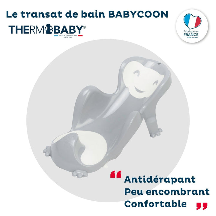 Thermobaby - Badeliege BABYCOON - Ab der Geburt bis zum 8. Lebensmonat (bis 8 kg) - Komfortabel - Sp