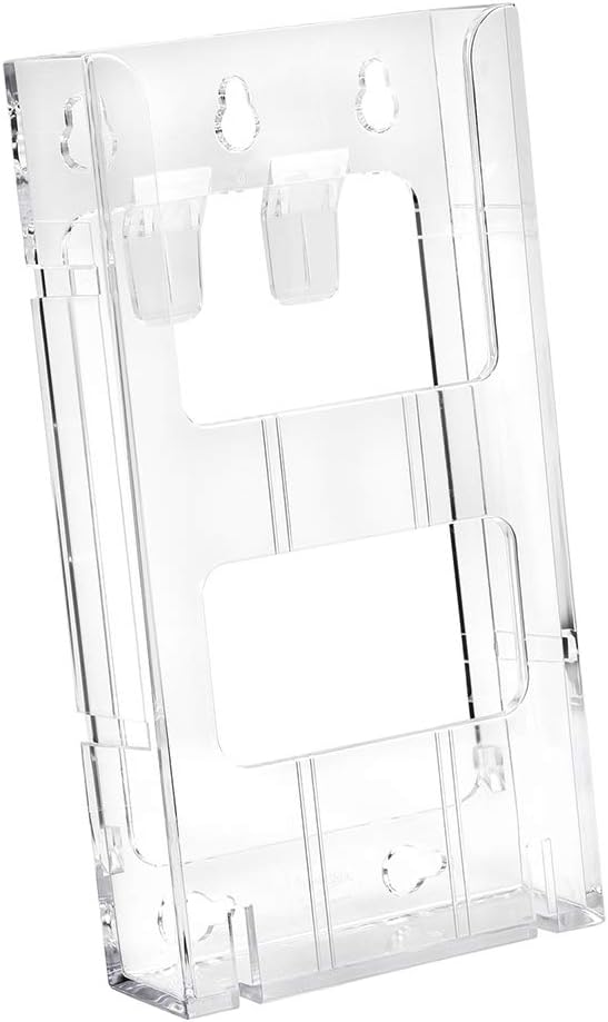 5-Fach DIN Lang (1/3 DIN A4) Wandprospekthalter/Dokumentenhalter/Prospektspender/Wandhalter/Mehrfach