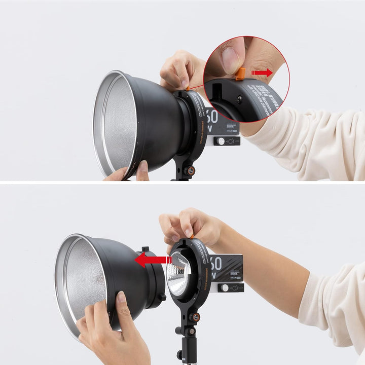 ZHIYUN Adapter A für G60 Videoleuchte von Bowens Mount auf ZY Mount