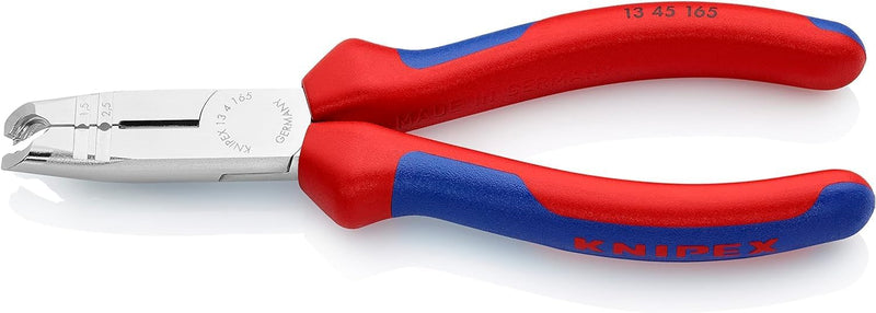 Knipex Abmantelungszange verchromt, mit Mehrkomponenten-Hüllen 165 mm 13 45 165