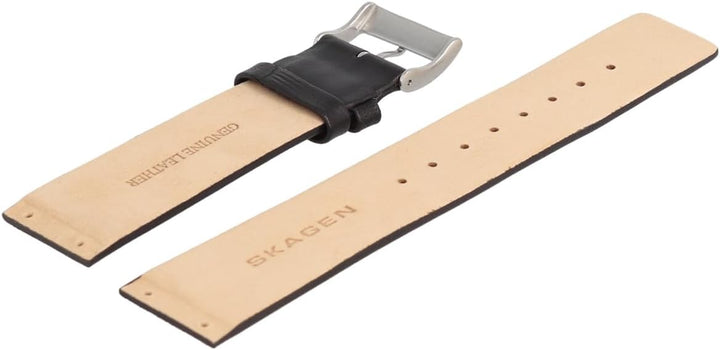 Skagen Uhrenarmband 22mm Leder Schwarz - LB-233XXLSLB