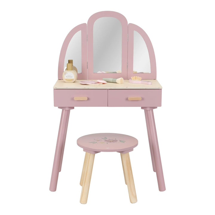 Little Dutch 2513 Holz Kinderschminktisch - rosa