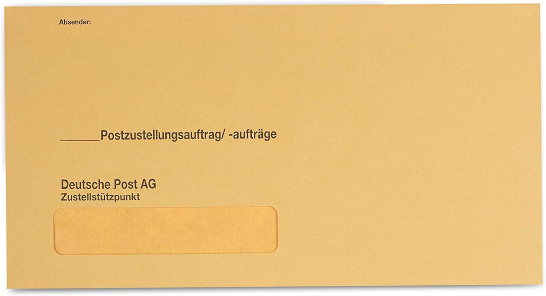 500 x Äussere Postzustellungs-Hüllen Postzustellungshüllen Postzustellungsumschläge 3491015