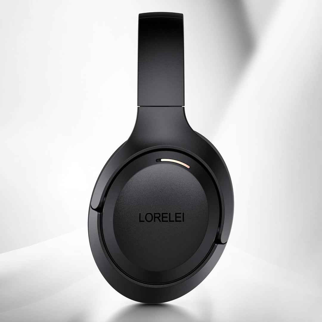 LORELEI QC60 Hybrid Active Noise Cancenlling Headphones,Wireless Over Ear Bluetooth Headsets with Mi