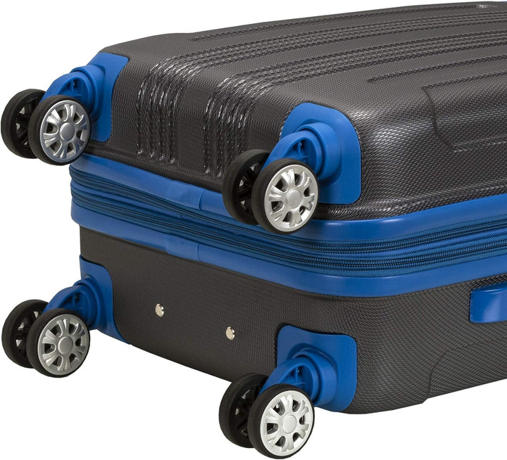 Rockland London Hartschalen-Koffer mit Drehrad, Zweifarbig Grau (Grau) - F1901-TWOTONE Grey Carry-On