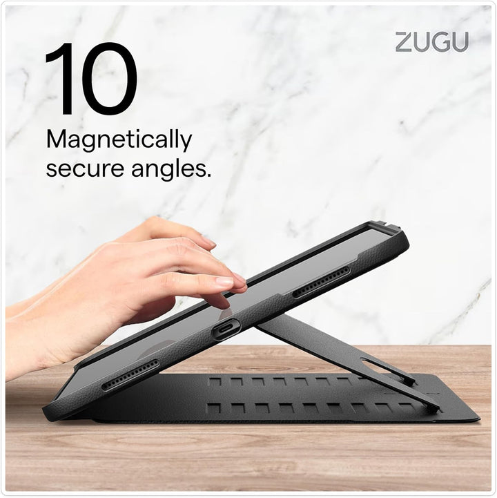 Zugu iPad Air Hülle 13 Zoll M2 2024 / iPad Pro 12.9 (3rd/4th Gen), schlanke Schutzhülle 10 Winkel-St