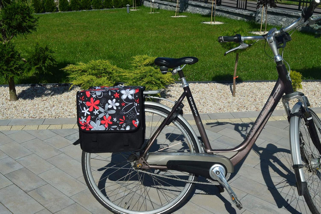Beluko FAHRRADTASCHE 26" 28" Erwachsene Satteltasche Gepäckträgetasche Doppel 2x15l / Einzelne 1x15l