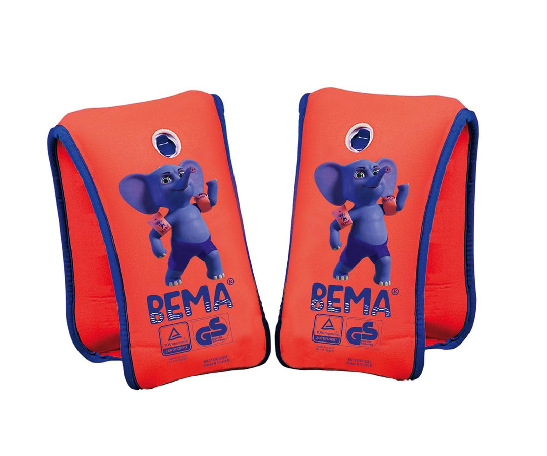 Bema 18004 - Neopren Schwimmflügel Schwimmlernhilfe für Kinder mit Doppelluftkammern und Sicherheits
