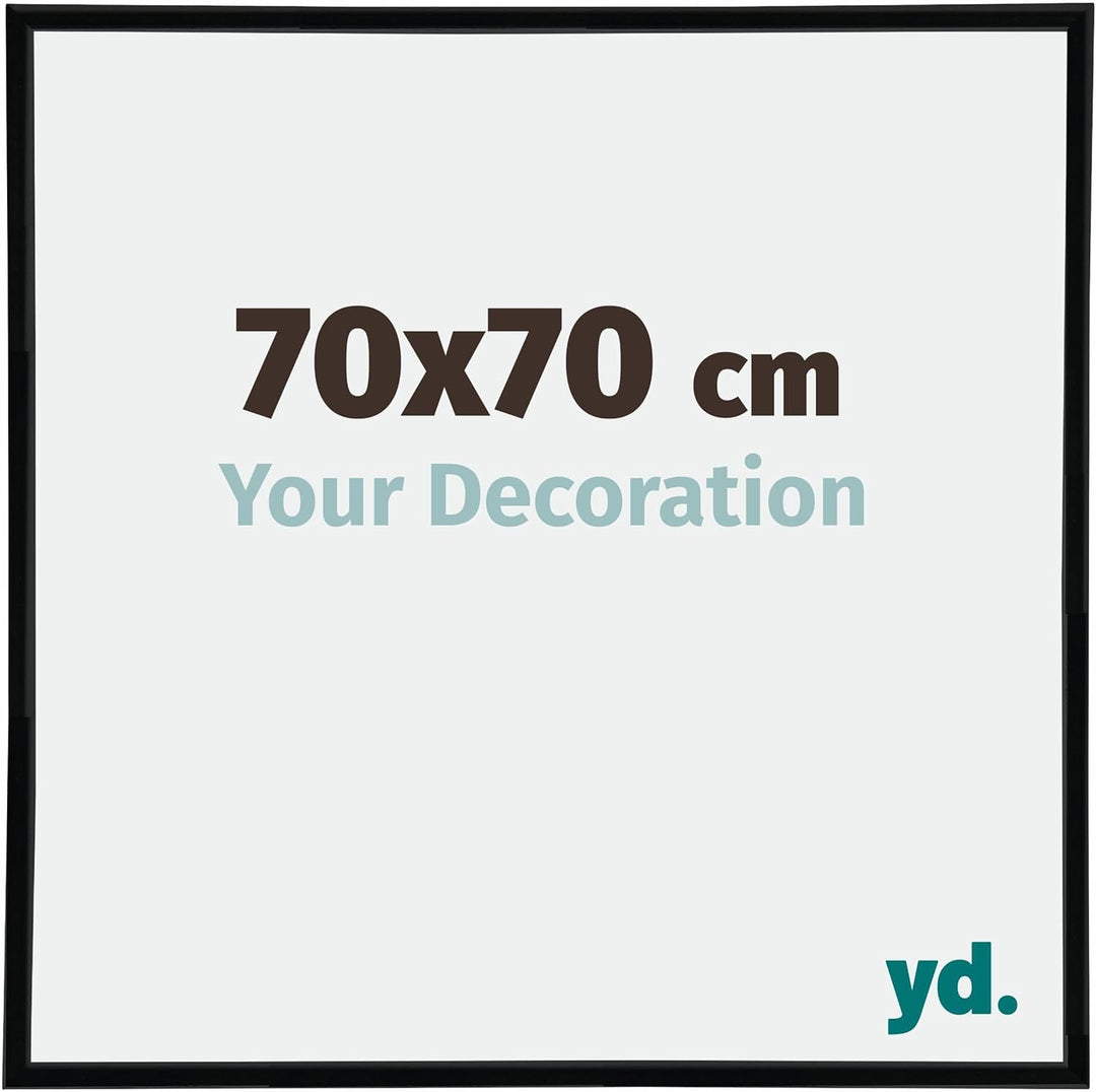 yd. Your Decoration - Bilderrahmen 70x70 cm - Bilderrahmen aus Kunststoff mit Acrylglas - Ausgezeich