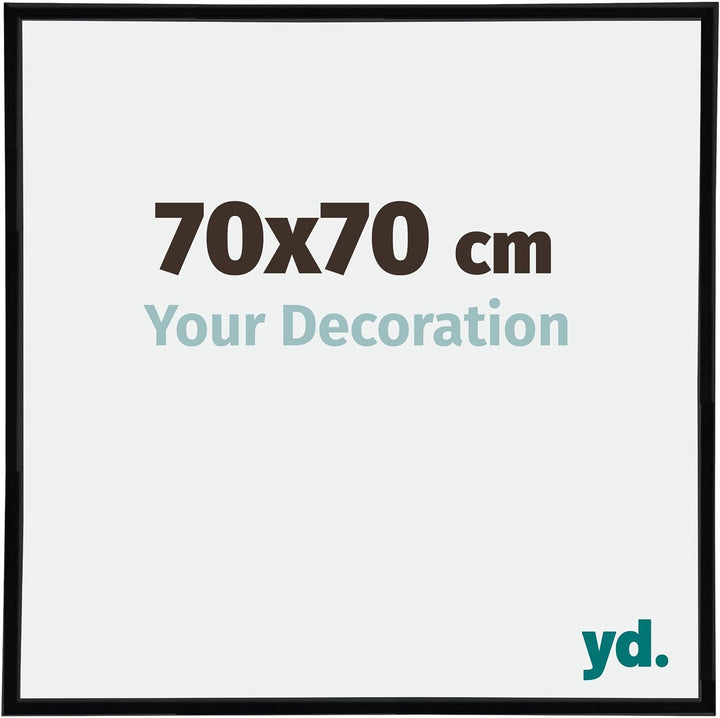yd. Your Decoration - Bilderrahmen 70x70 cm - Bilderrahmen aus Kunststoff mit Acrylglas - Ausgezeich