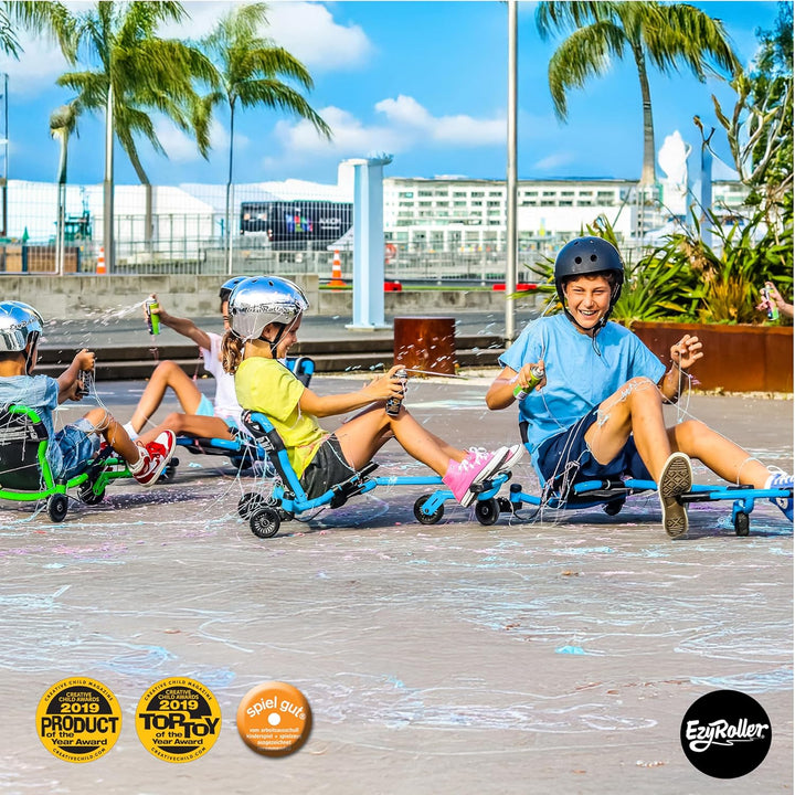 Ezyroller Funfahrzeug Drifter Pro X Jugendliche Erwachsene Dreirad ab 10 Trike (blau), Blau