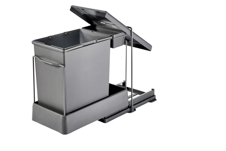 Ausziehbarer SMART Einbaumülleimer, Abfalleimer, Mülleimer „Müllomatic ECO 1“ mit automatischem Ausz