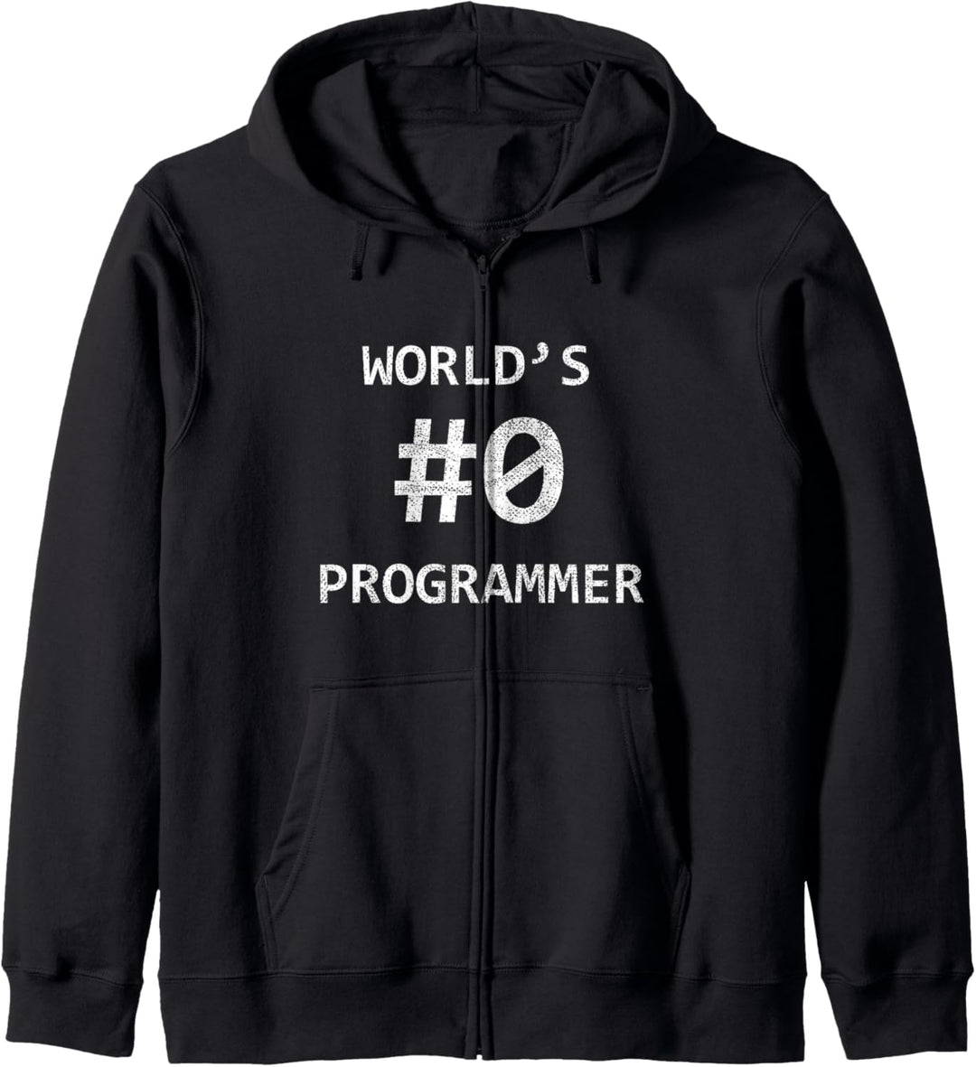 World's #0 Programmer Geschenk für Entwickler Programmierer Kapuzenjacke