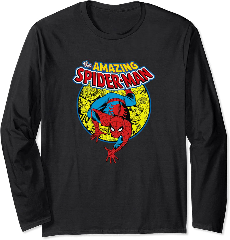 Marvel Amazing Spider-Man Vintage Comic C1 Langarmshirt