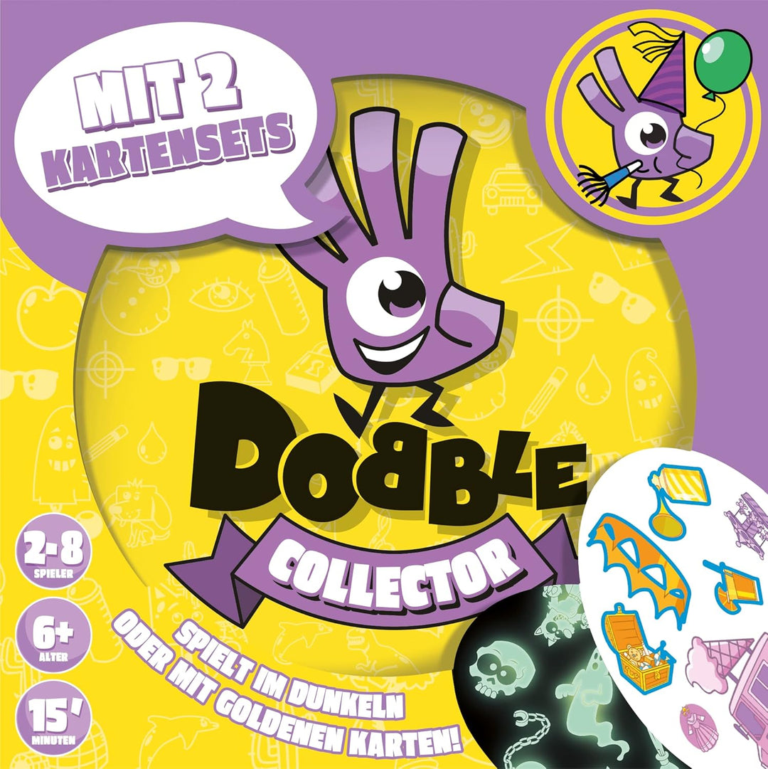 Asmodee, Dobble Collector, DE-Version, Familienspiel, Kartenspiel, Schnelles und lustiges Gesellscha