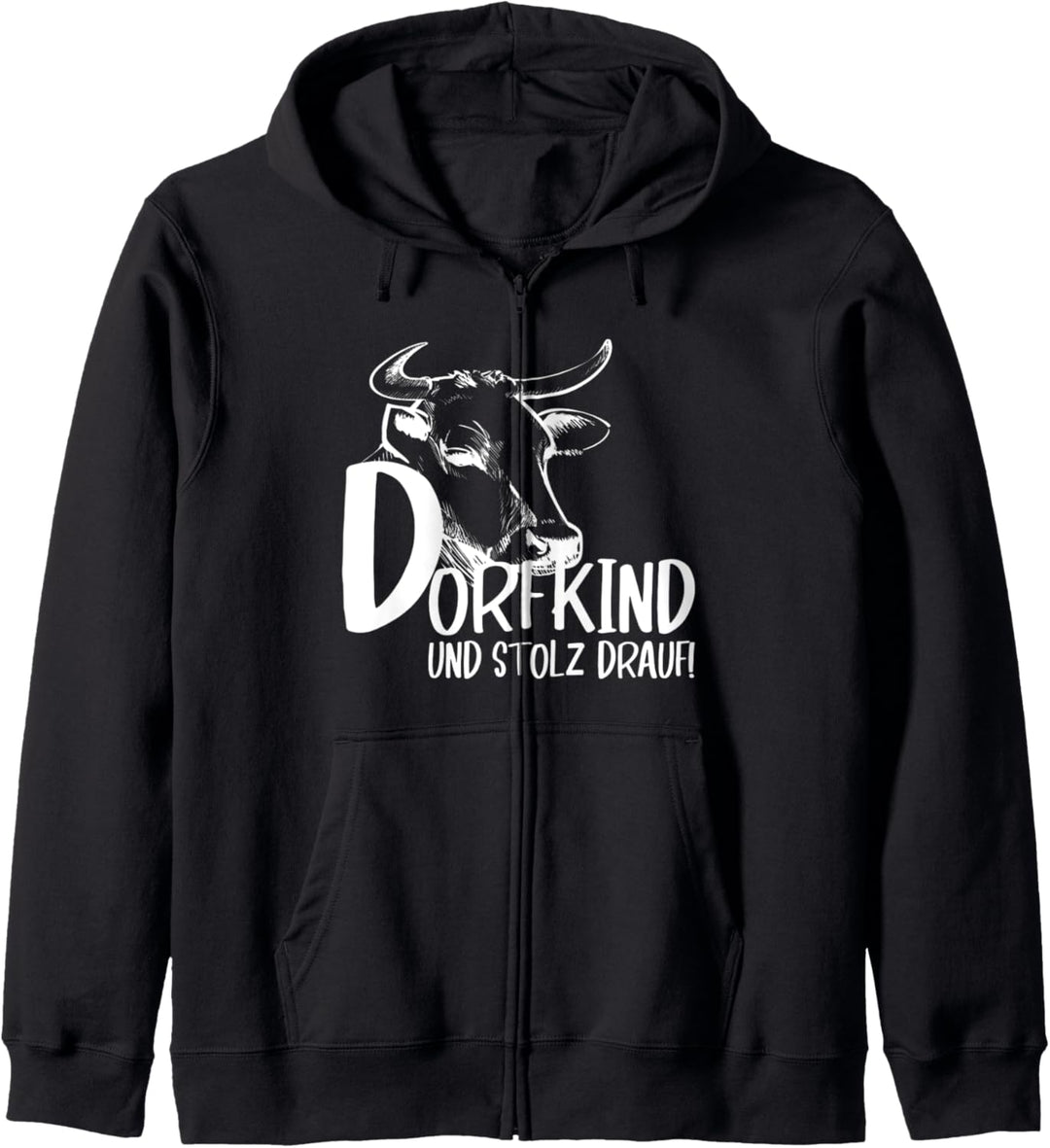 Dorfkind & Stolz drauf Dorfkinder Landwirt Rind Bauernhof Kapuzenjacke