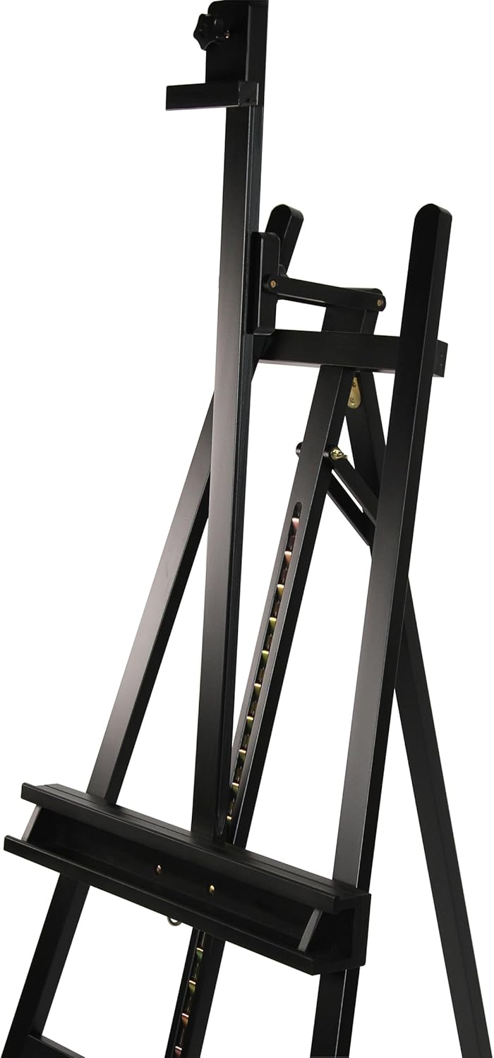 Paintersisters Akademie Staffelei ELBA, 66x230 cm klappbare Sitz- und Standstaffelei für Keilrahmen