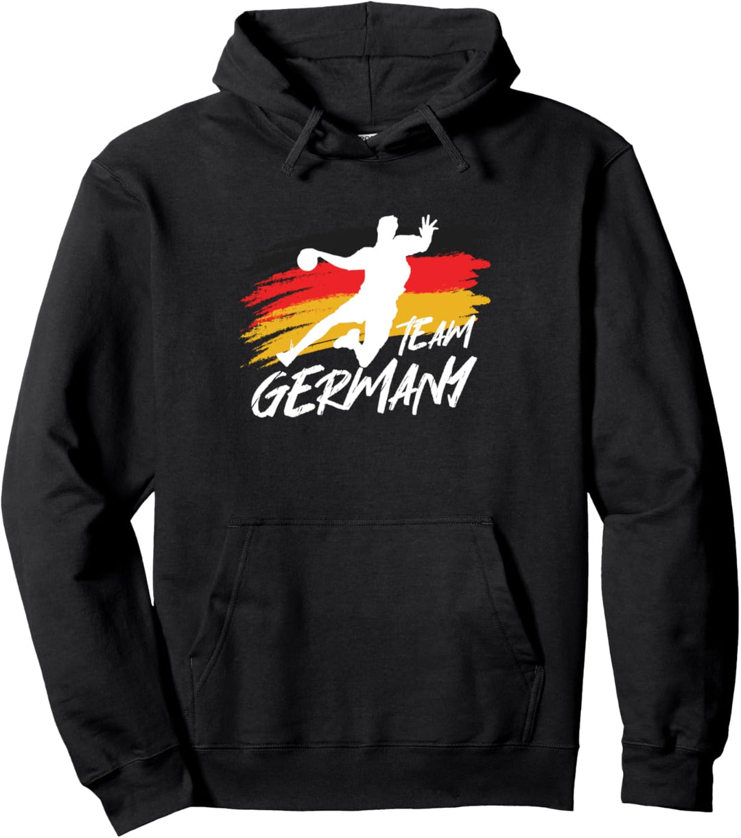 Handball Team Deutschland Flagge Handballer Ball Sportspieler Pullover Hoodie