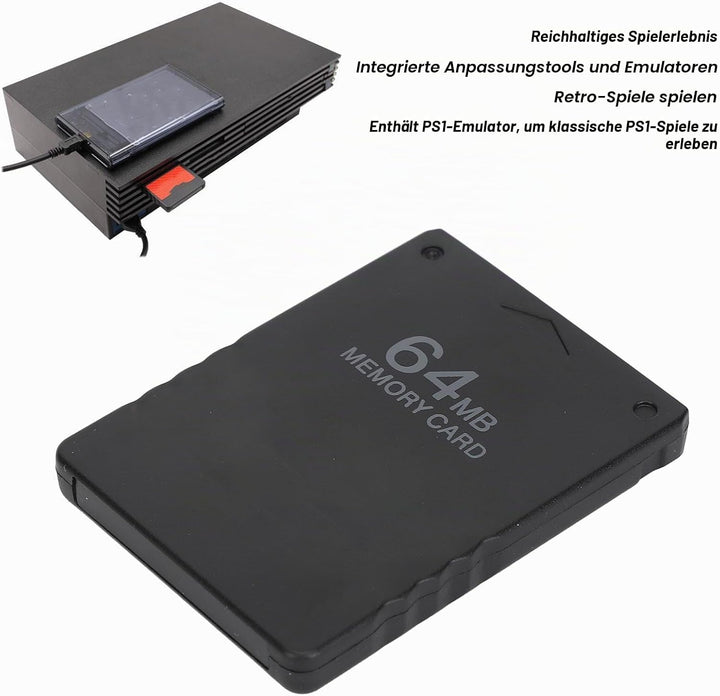 für PS1-Speicherkarte, Speicherkarte für PS1, 8 MB/16 MB/32 MB/64 MB Optionaler Speicherkartenstick