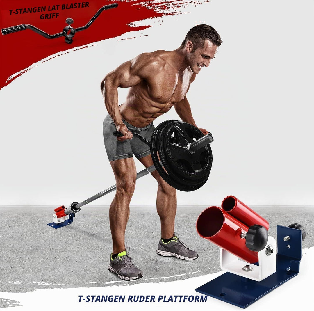 Yes4All UXB3 Unisex-Erwachsene Deluxe T-Bar Row Platform Full 360° Swivel &amp; Easy to Install – Fits 2