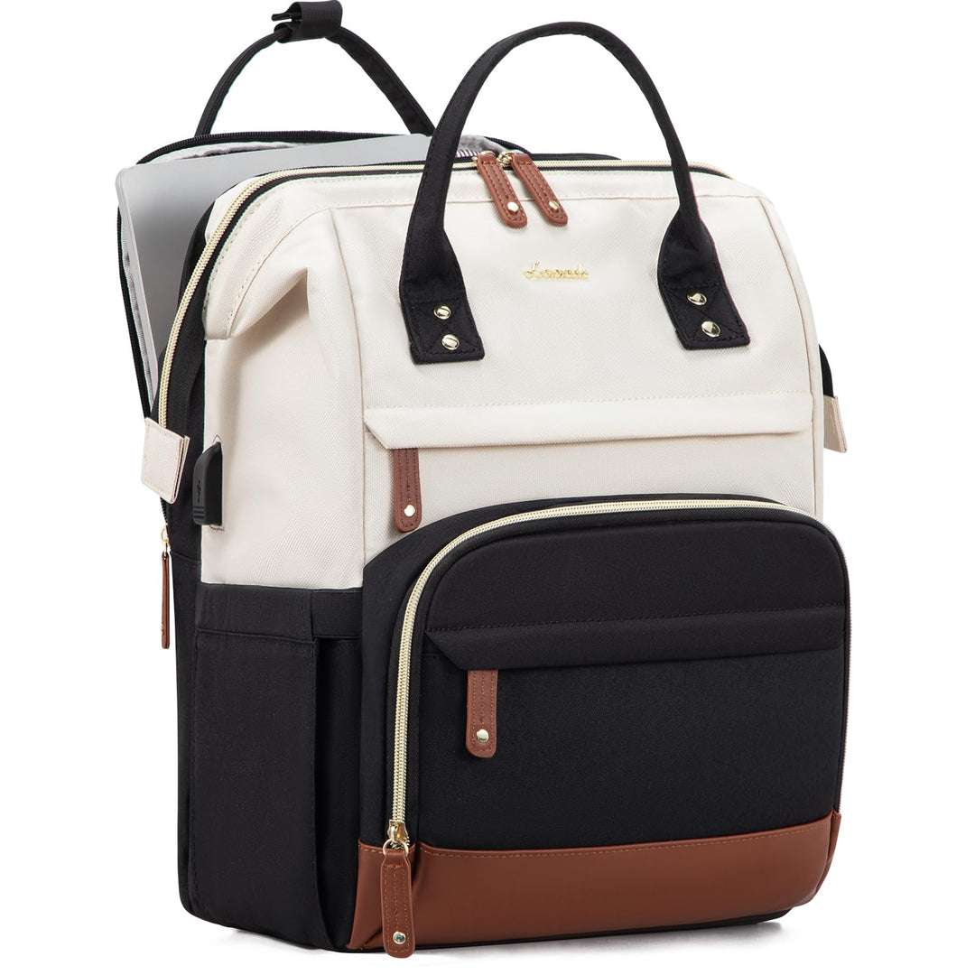 LOVEVOOK Rucksack Damen Laptop Rucksäcke mit Laptopfach 15.6 Zoll | Schulrucksack Mädchen Teenager