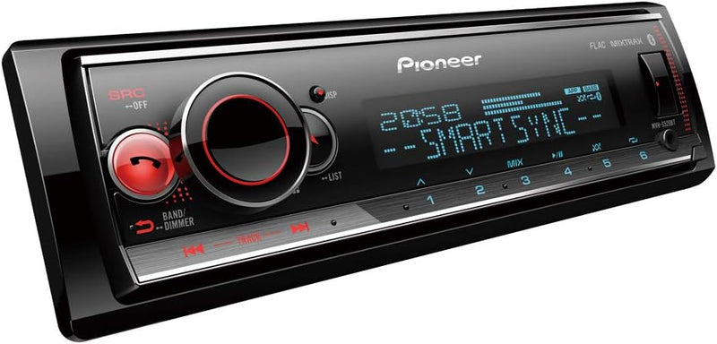 Pioneer MVH-S520BT 1DIN Autoradio mit RDS | halbe Einbautiefe | deutsche Menüführung | Bluetooth | U