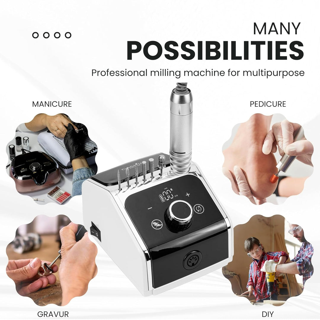Nagelfräser für Gelnägel | Nail Drill 50W | Elektrische Nagelfeile | Maniküre Pediküre Set Elektrisc