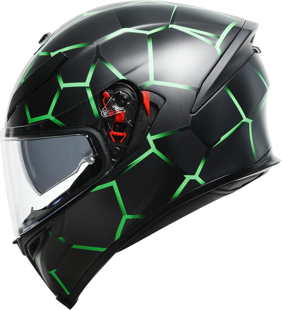 AGV Helm K5 S Vulcanum mit Sonnenblende, GREEN, L L Grün, L Grün