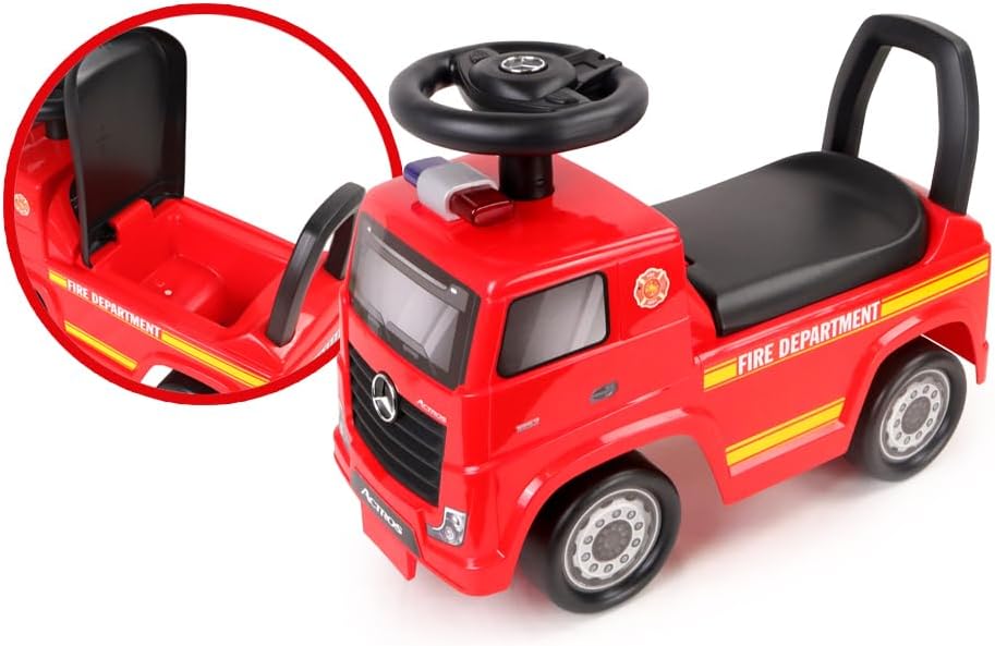 TURBO CHALLENGE - Mercedes Actros Feuerwehrmann – Lauflernhilfe – 119300 – Freiräder – Rot – max. 23