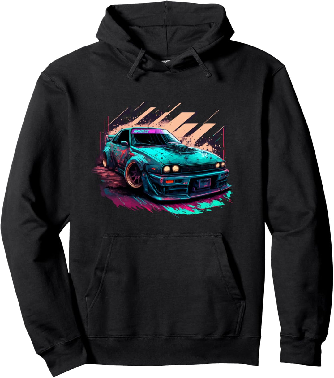 Japanisches Retro-Autorennen, Drifting Art, JDM Legend Tuning Pullover Hoodie