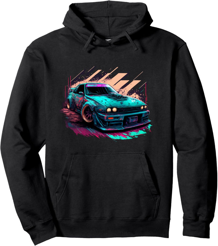 Japanisches Retro-Autorennen, Drifting Art, JDM Legend Tuning Pullover Hoodie