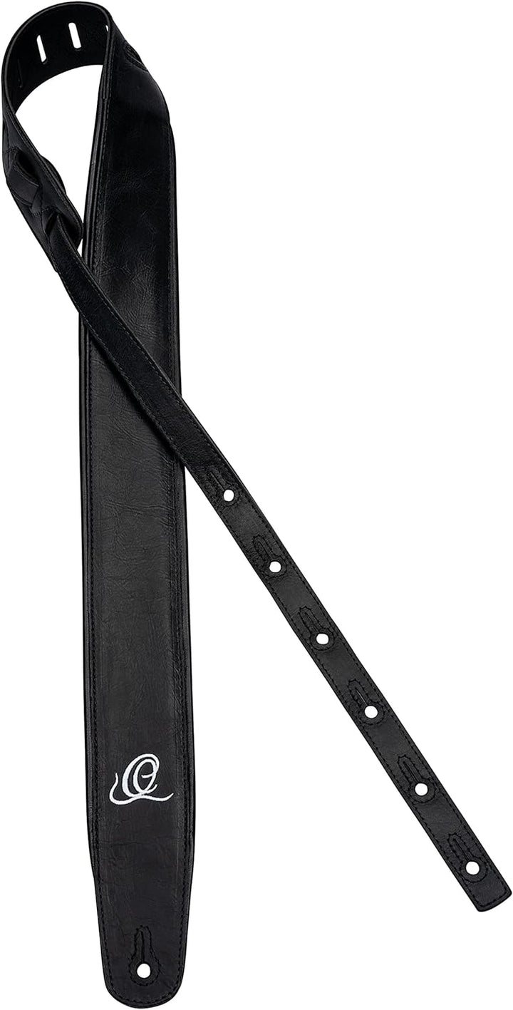 Ortega Guitars Echtleder Gitarrengurt längenverstellbar - Akustik Gitarre / Bass, E-Gitarre, E-Bass