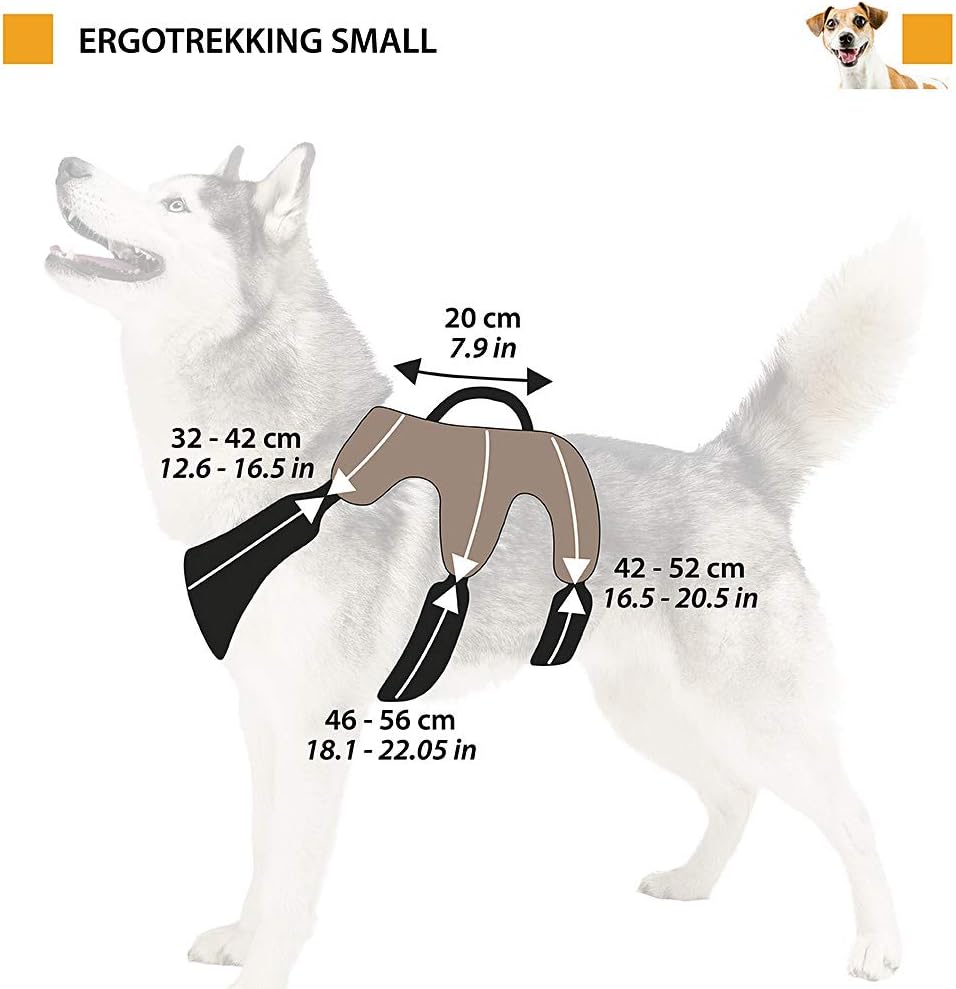 Ferplast Ergonomisches Hundegeschirr kleine Hunde ERGOTREKKING Small, Geschirr Hund Sechs Verschlüss