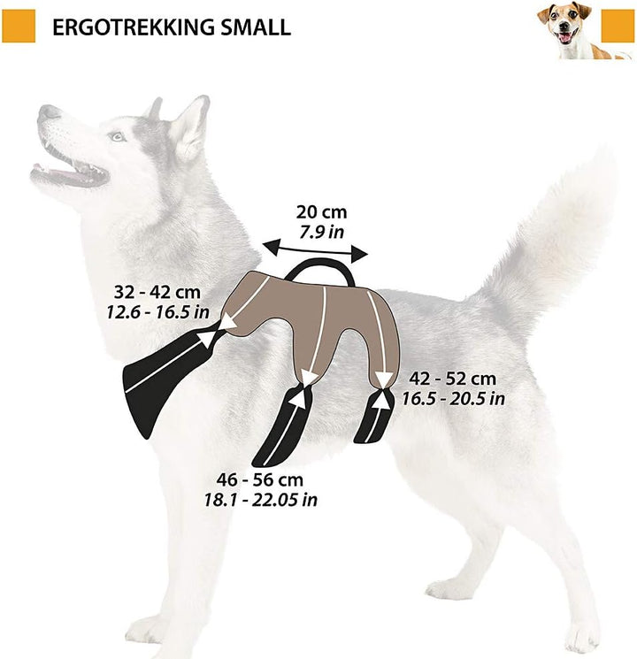 Ferplast Ergonomisches Hundegeschirr kleine Hunde ERGOTREKKING Small, Geschirr Hund Sechs Verschlüss