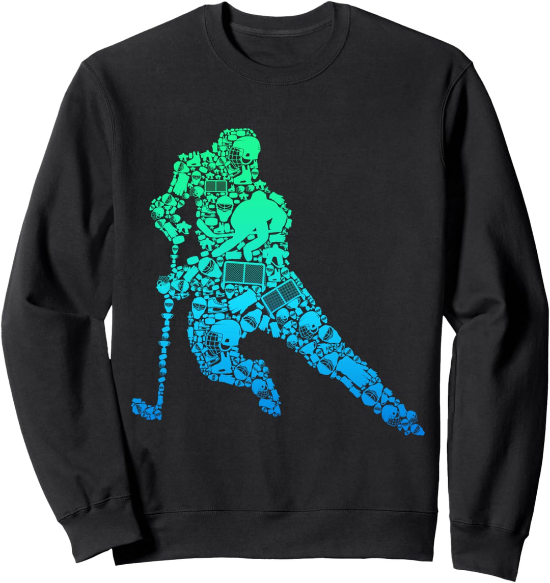 Eishockey Eishockeyspieler Jungen Kinder Männer Sweatshirt