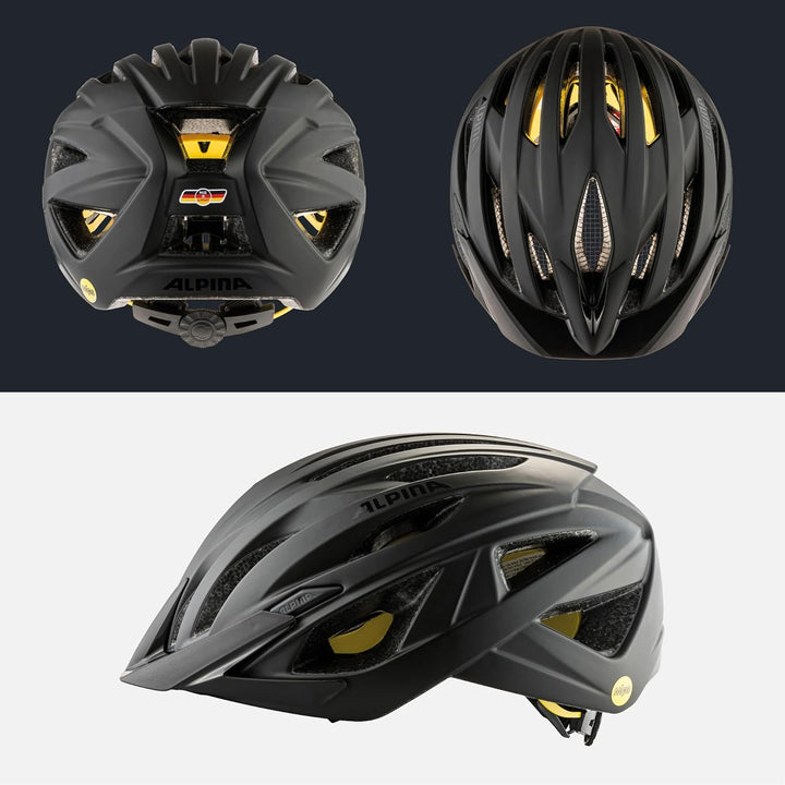 ALPINA DELFT MIPS - Sicherer, Leichter & Individuell Anpassbarer MIPS Fahrradhelm Mit Fliegennetz Fü
