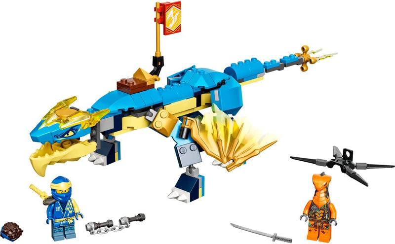 Lego Set - Ninjago Jays Donnerdrache EVO 71760 + Zanes Power-Up-Mech EVO 71761, für Kinder ab 6 Jahr