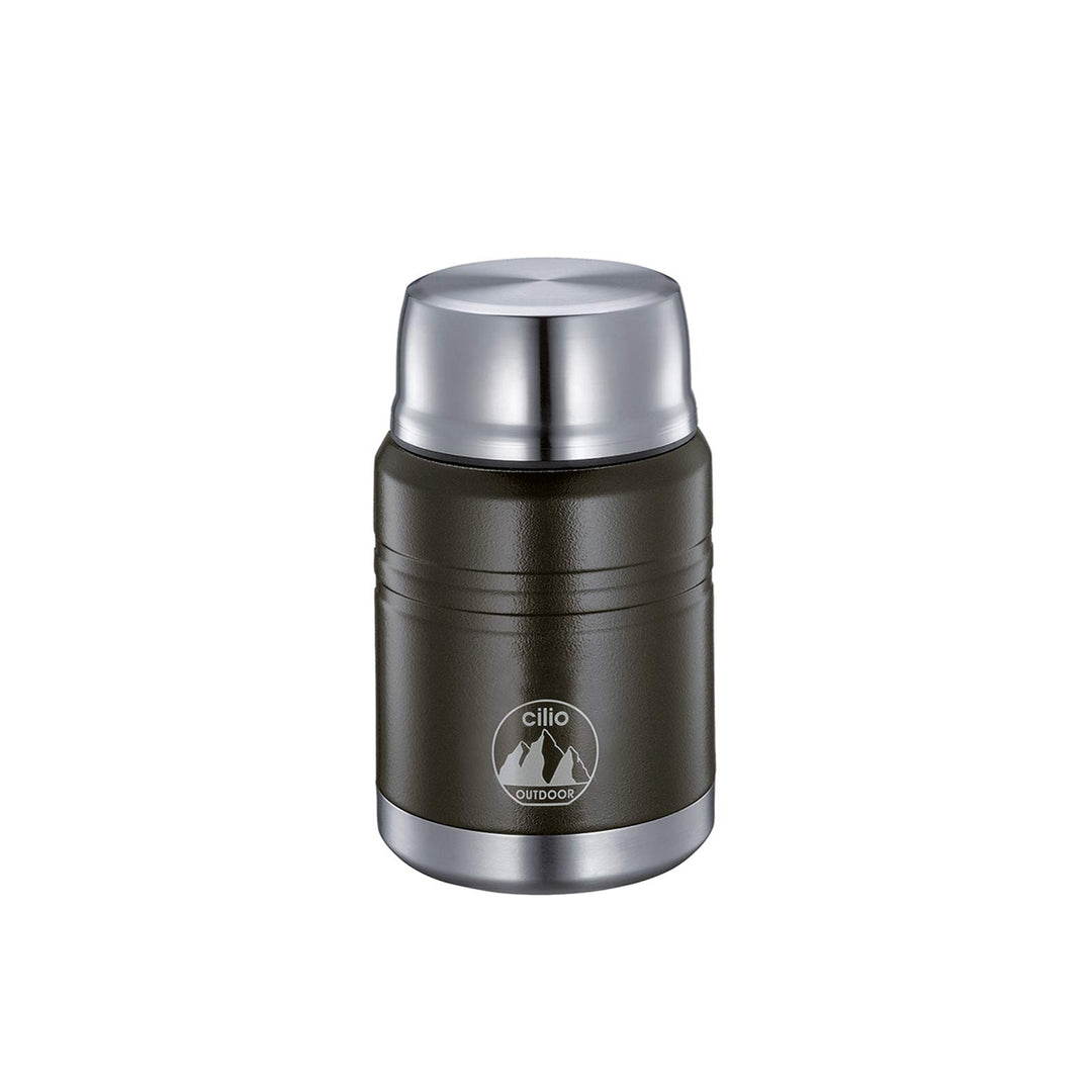 Cilio 545524 Food-Container, Edelstahl, schwarz, 9 x 9 x 16 cm ,