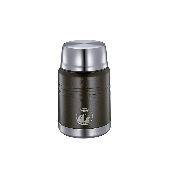 Cilio 545524 Food-Container, Edelstahl, schwarz, 9 x 9 x 16 cm ,